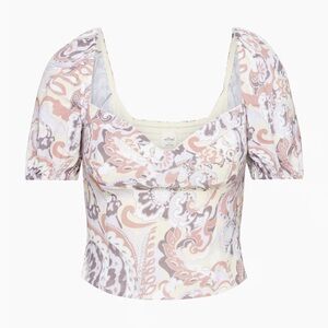 Aritzia Novella Shortsleeve Blouse